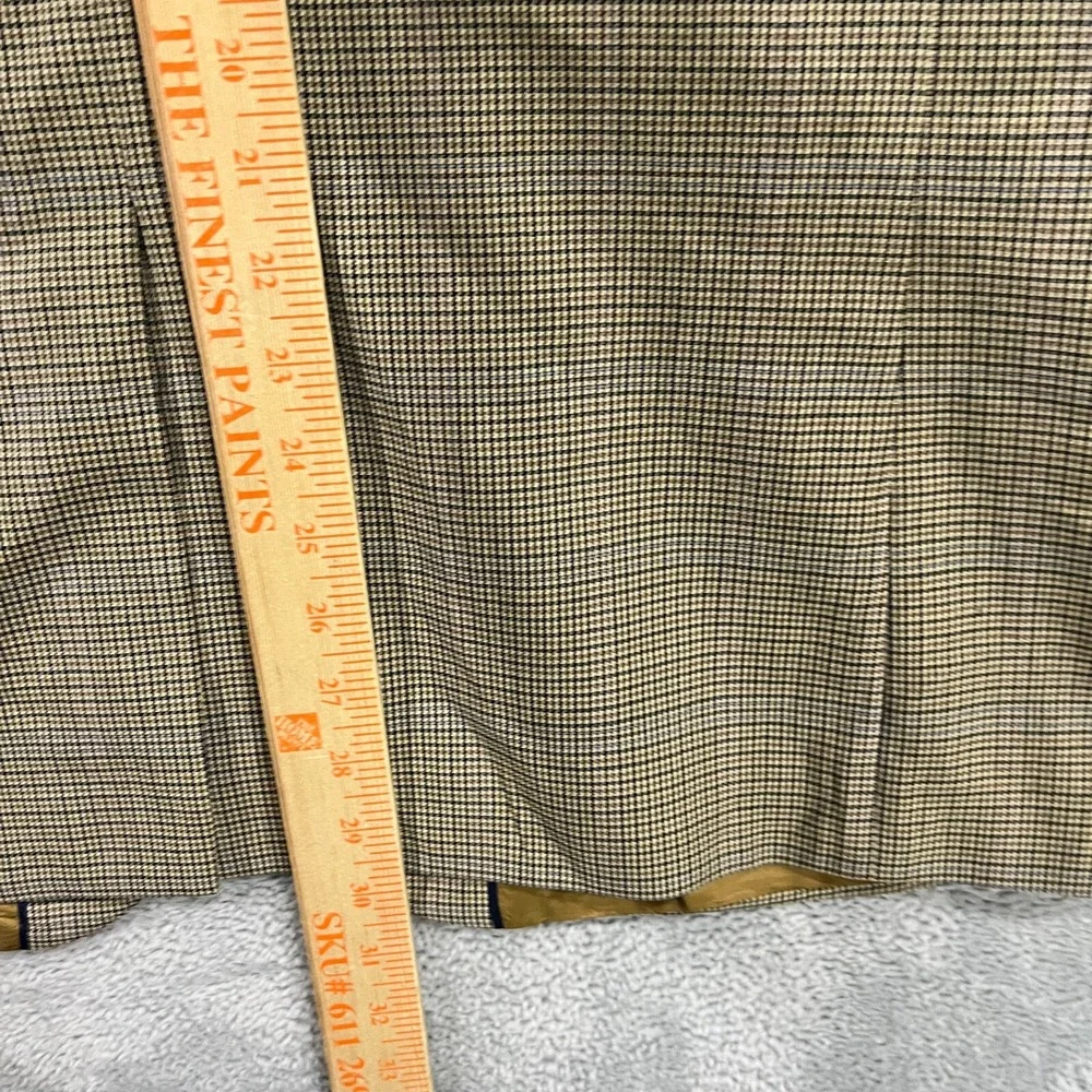 Alexandre London Savile Row Blazer 42S Houndstooth 100% Wool‎ Preppy